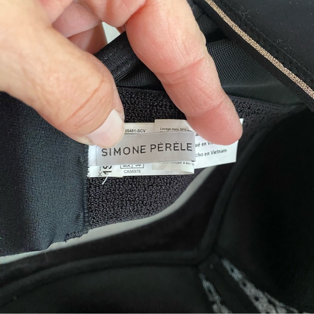 NWOT Simone Perele bra harmony sport underwire black SZ 42C EUR SZ 80D - Picture 7 of 14